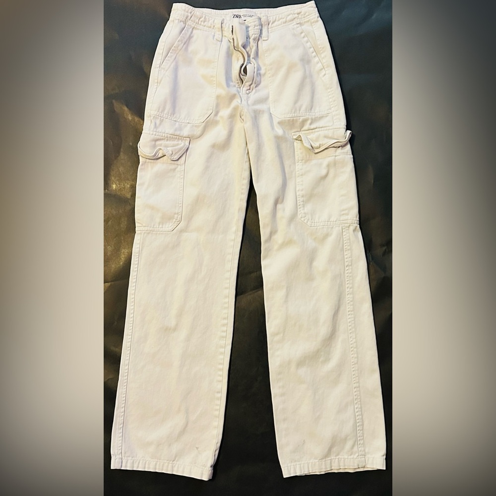 Zara Off-White Trousers